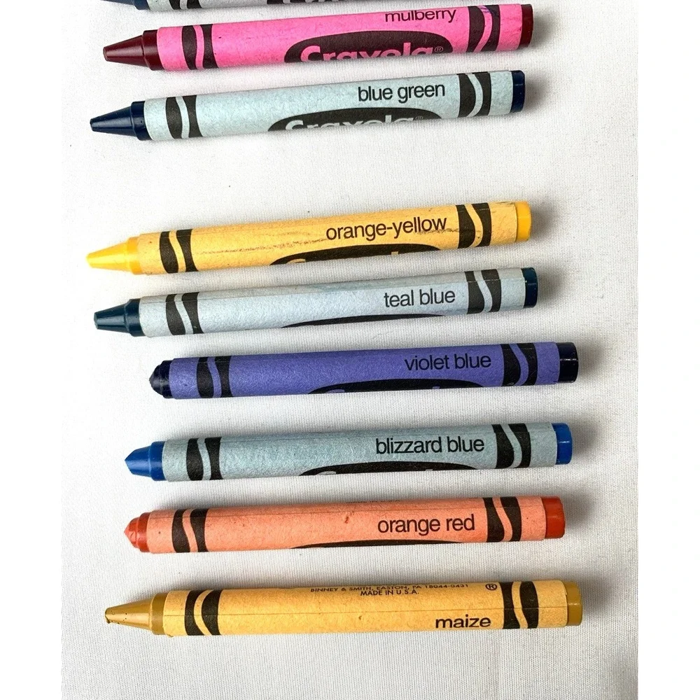 Crayola Retired Colors Crayons 12 Limited Edition USED